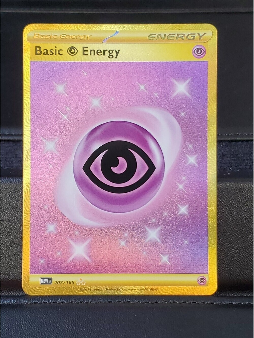 2023 Pokemon SV 151 - MEW EN Basic Energy 207/165 Holo Gold EXCELLENT
